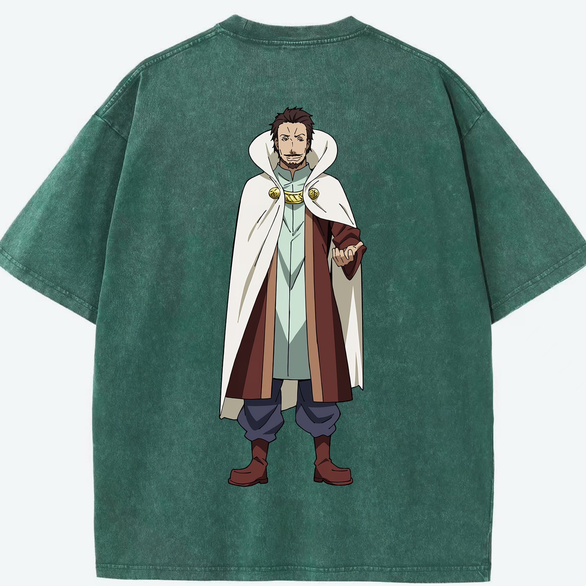 （画像用） 転スラ Regarding Reincarnated to Slime 綿100% ヴィンテージ風 半袖Tシャツ（背面プリント）